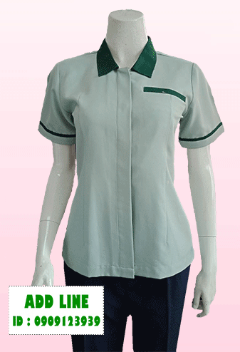 เสื้อแม่บ้านสีเขียว