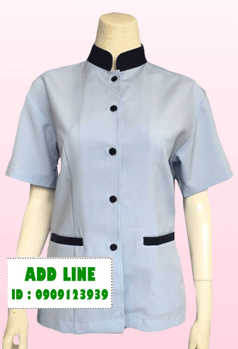 เสื้อแม่บ้านคอจีน