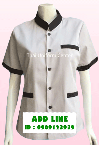 เสื้อแม่บ้านคอจีน