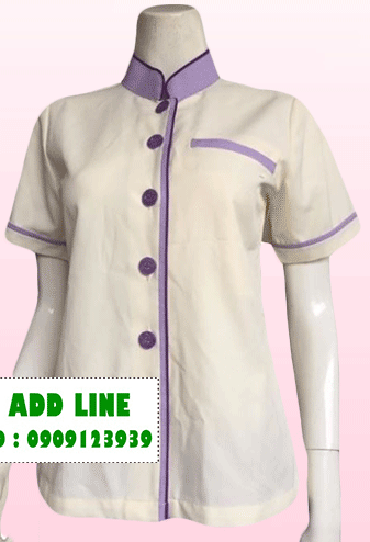 เสื้อแม่บ้านคอจีน