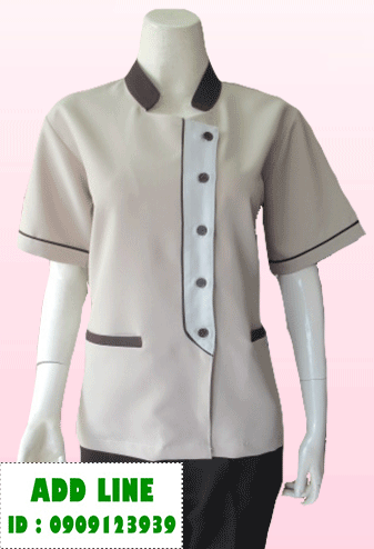 เสื้อแม่บ้านคอจีน