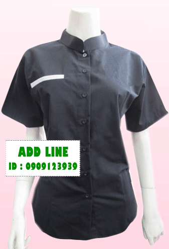 เสื้อแม่บ้านคอจีน