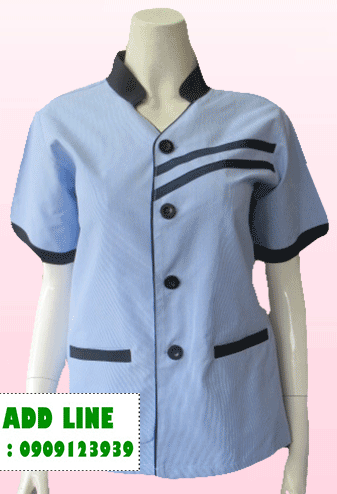 เสื้อแม่บ้านคอจีน