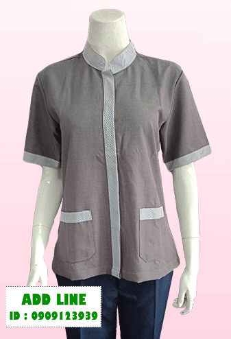 เสื้อแม่บ้านคอจีน