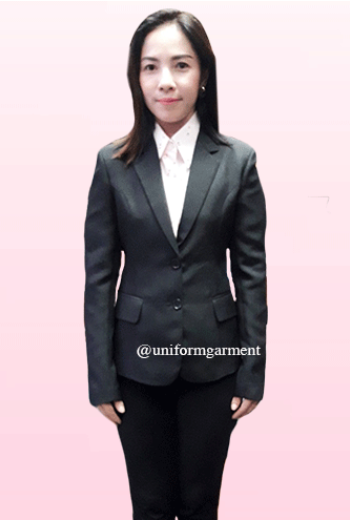 เสื้อสูทสากลสุภาพสตรีสีดำ