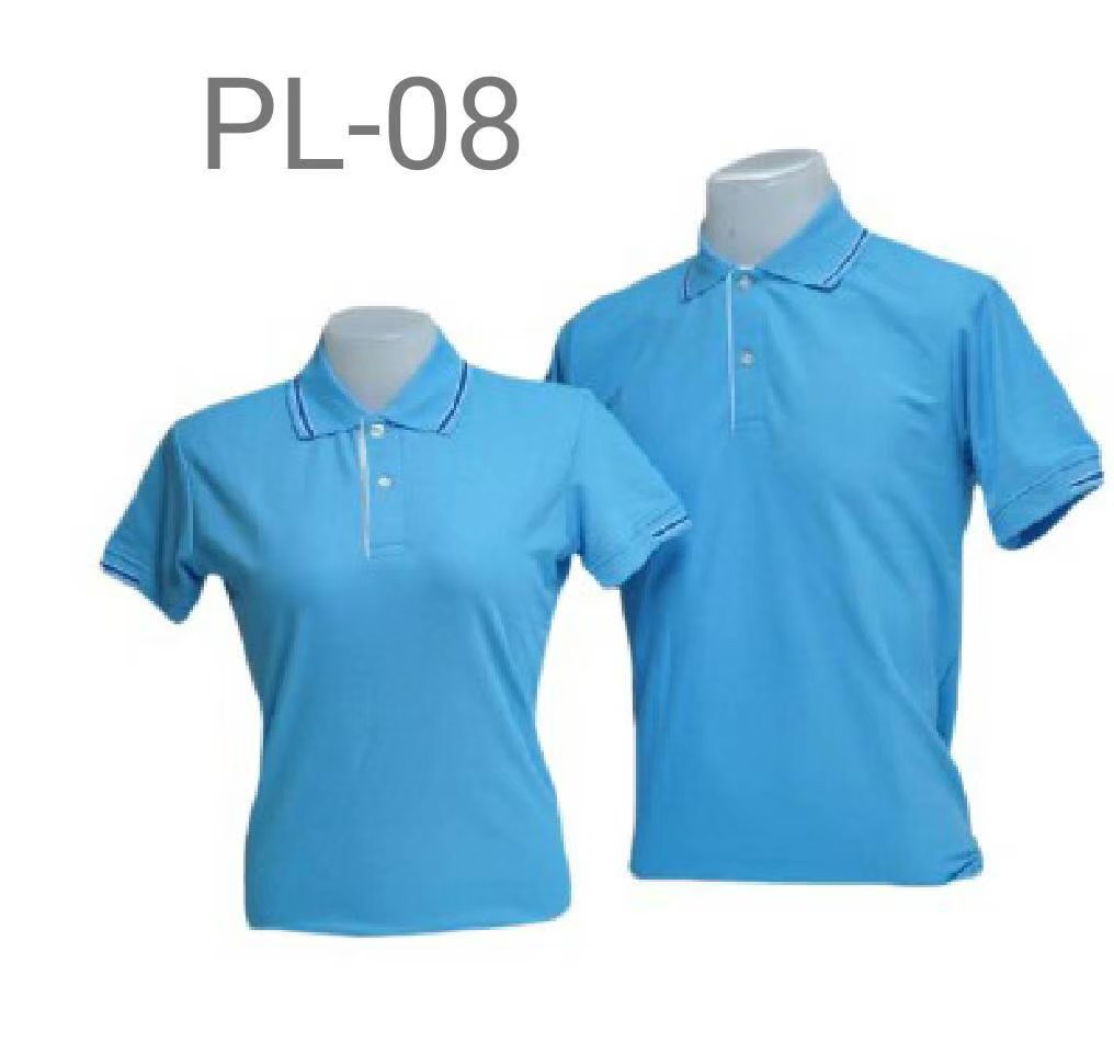 เสื้อโปโล สีฟ้า
