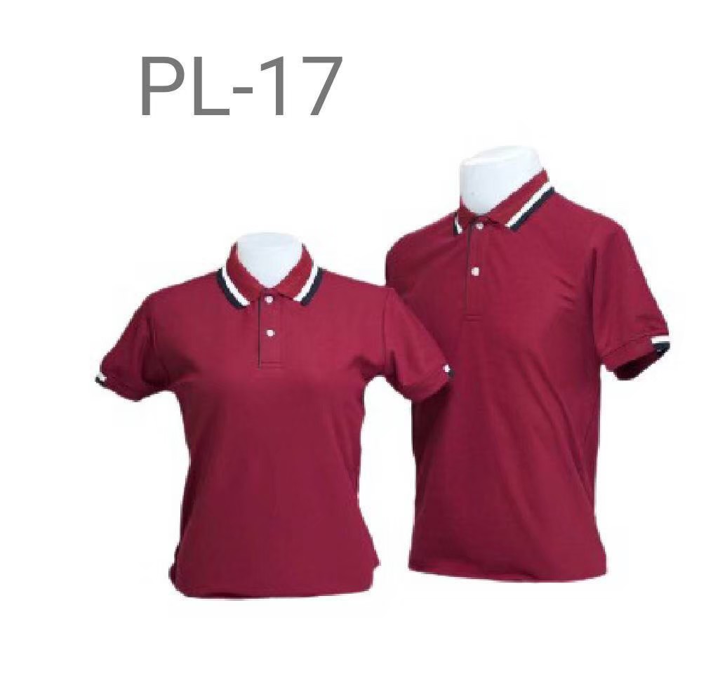 เสื้อโปโล สีเเดงเลือดหมู