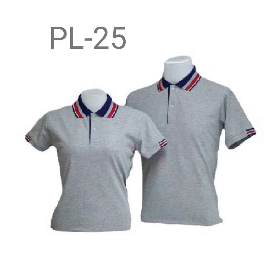 เสื้อโปโล สีเทา