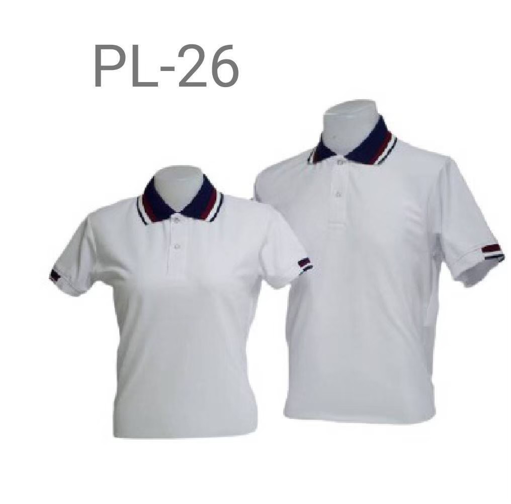 เสื้อโปโล สีขาว