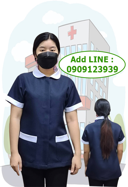 เสื้อแม่บ้านสีกรมท่า