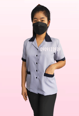 เสื้อแม่บ้านสีเทา