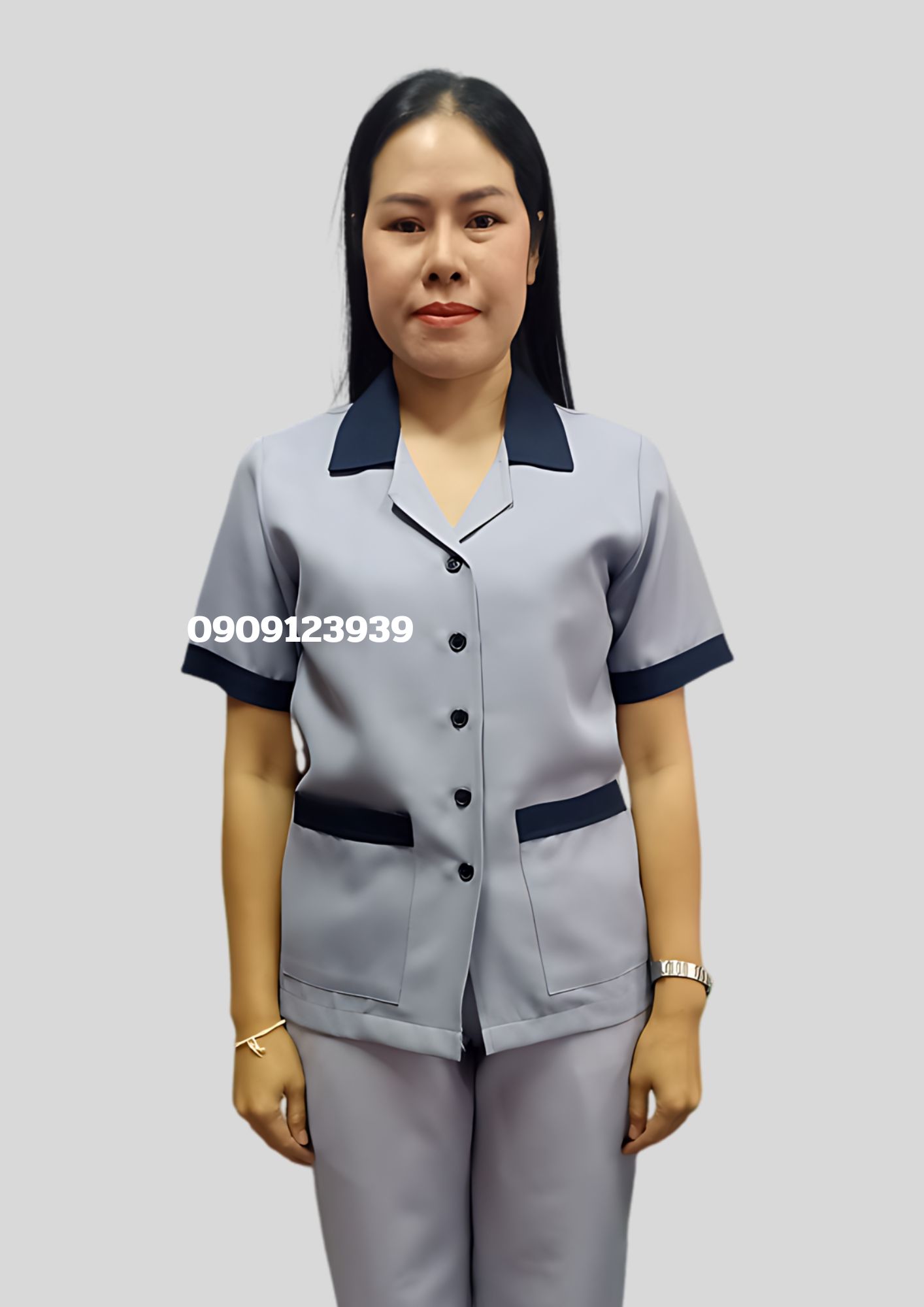 เสื้อแม่บ้านคอฮาวาย