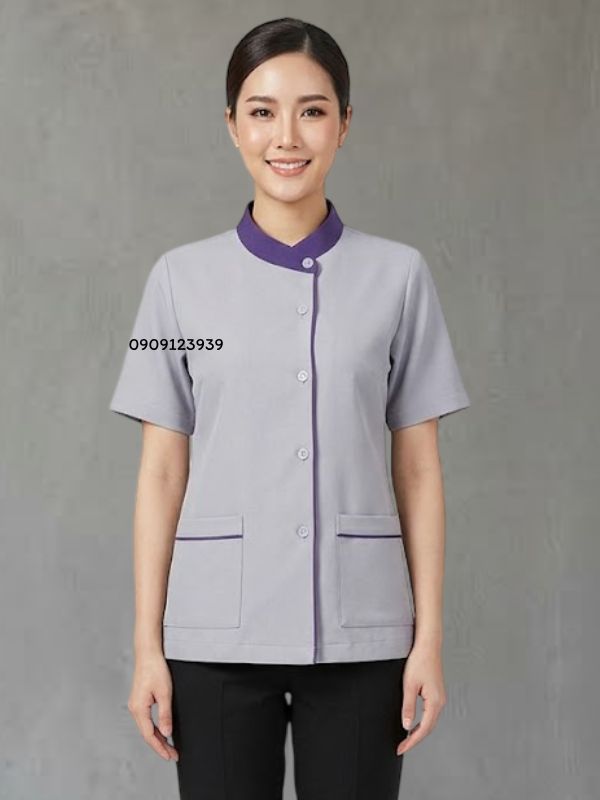 เสื้อแม่บ้านคอป้าย