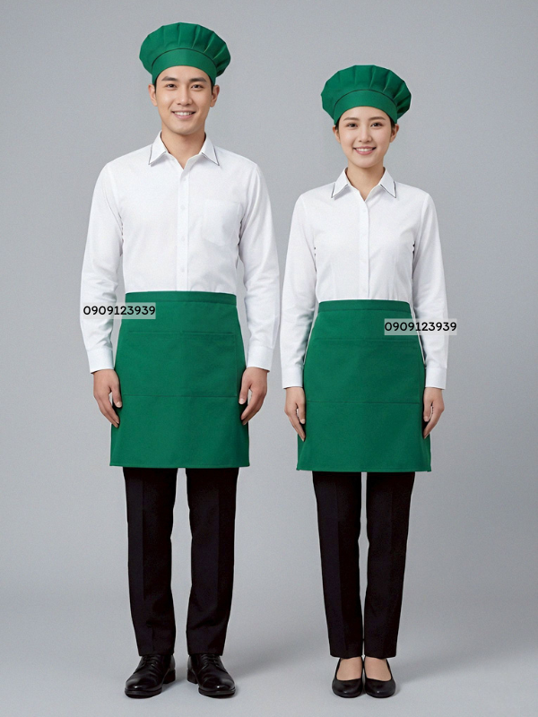 ผ้ากันเปื้อนครึ่งตัวสั้น